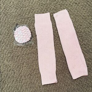 Girls ballet bundle with bun cover and leg warmers NEW!